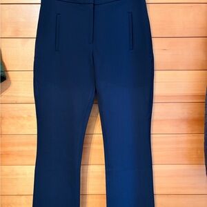 Veronica Beard Navy Tailored Straight-Leg Pants – Size 8 – Made in USA
